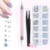 Universo en Linea Kit Decoración De Uñas Piedras Pinzas Y