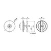 SANEI Bathtub Parts, Bath Inner Tightening Cosmetic Lid, Unnecessary Hole