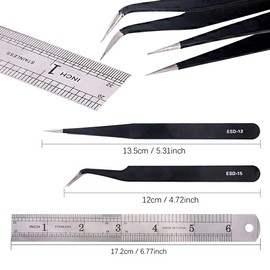 Keadic 24Pcs Professional Gundam Modeler Basic Tools Craft Set Hobby Building Tools Kit with Plastic Case and Waterproof Bag, Ideal for Gundam Car Model Building Repairing and Fixing