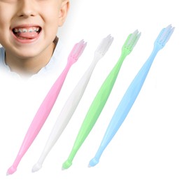 Cepillo de Dientes de Ortodoncia para Frenos, 4 Piezas Cepillo de Dientes de Ortodoncia Cuidadores Bucales Cepillos de Dientes Cepillo de Dientes Interespacial de Doble Extremo