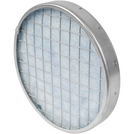 6" Inch Filter Replacement - Round Duct Filter System - G4 Class Filter and Mesh Screen - Dust Collection and Air Purification