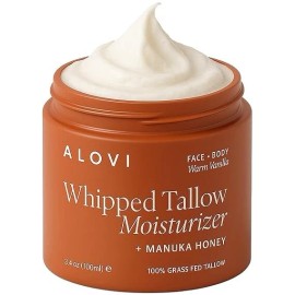 ALOVI 2PK WHIPPED TALLOW MOISTURIZER MANUKA HONEY CALENDULA ALMOND VANILLA SCENT