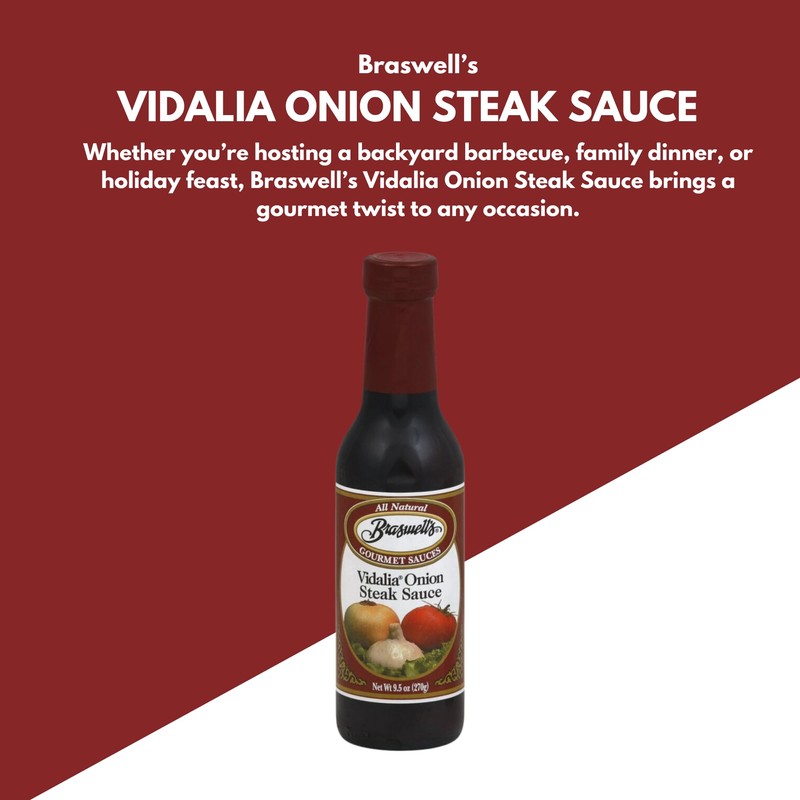 Braswell's Vidalia Onion Steak Sauce 9.5 Oz