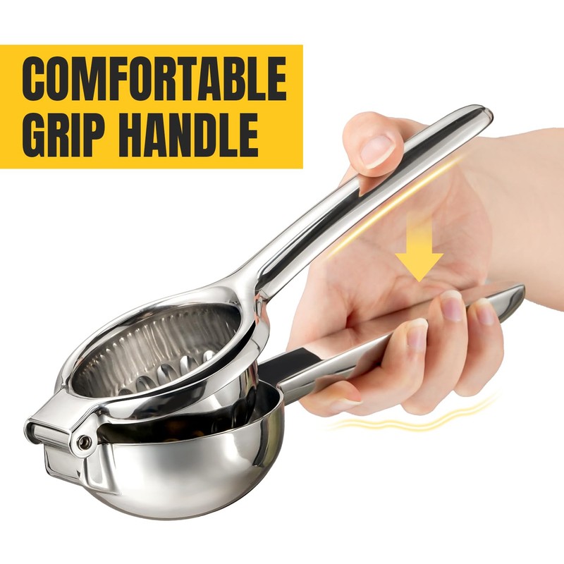 Sopito 304 Stainless Steel Lemon Squeezers Seedless Juicing for Kitchen