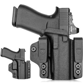 Compatible with Glock 43X MOS IWB & OWB Convertible Holster Optics Cut: G43/G43X/G43X MOS, IWB OWB Combo Holster G43X, Adjustable Ride Height, Right Hand
