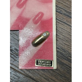 golden nail 80s Metal Golden Nail 18K & Genuine Diamond Gold Tone Fingernail Press on Pinky