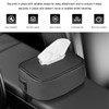 BWBWND Car Tissue Holder, Leather Backseat Rectangular Tissue Box Cover