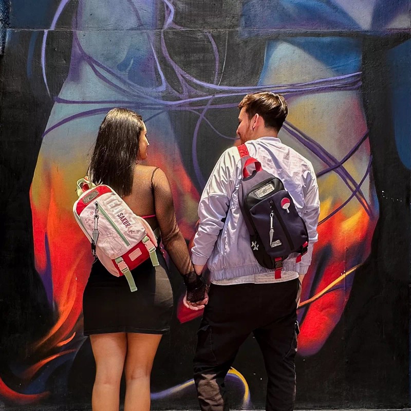 NARUTO SHI Crossbody Naruto Sakura Rosa Diseño De La Tela