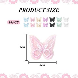 14 Pieces Butterfly Hair Clips For Girls, Decorative Hair Clips For Girls, Butterfly Mesh Hair Clips, Clothing Matching Hair Clips, Party Hair Clips