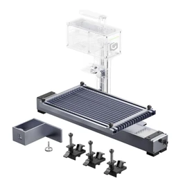 Longer Slide Extension for Nano Series only, Expand The Laser Engraving Area to 120 * 330mm, Longer Laser Engraving and Cutting for Laser Engraver, 5 Clamps Included for Stability