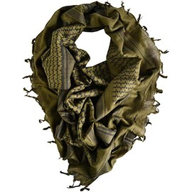 normani Original PLO Pali Shemagh Scarf Palistinian Colour Olive / Black