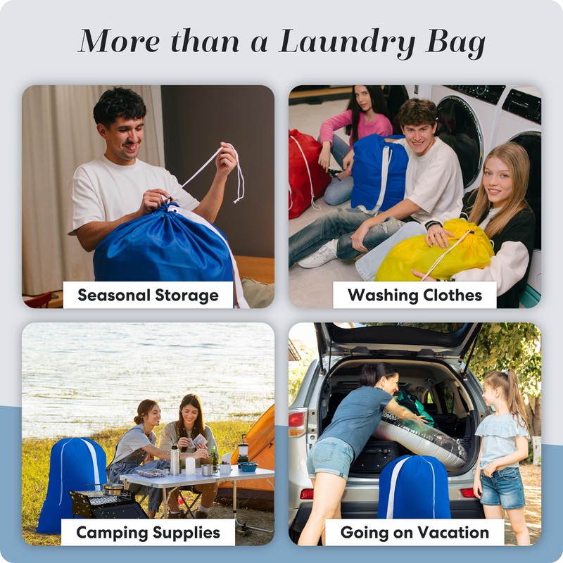 Handy Laundry Bag Shoulder Strap Extra Large - Drawstring Locking