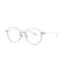 BOLON Titanium Polygon Prescription Eyeglass Frame for Men Women Teens BH6006 Frisco 49mm, Exclusive Eyewear Brand of EssilorLuxottica