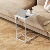 WLIVE C-Shaped End Table Set of 2, Small Couch Side