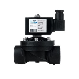 FSA Solenoid Valve Plastic PA6 1 Inch 230 V AC 0-6 Bar NBR Closed without Power