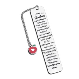 Teacher Appreciation Gifts Bookmark for Women Men Best Teacher Gifts End of Year Teacher Gifts Thank You Gifts First Day of School Gifts for Best Teacher Gifts for Teacher from Students Gifts Bulk