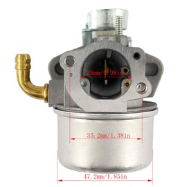 798653 Carburetor + 491588S 491588 Air Filter Spark Plug Kit replaces for Briggs & Stratton 698860 791077 790290 693865 697354 698474 791991 Carb New,by LIYYOO