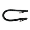 The VoIP Lounge Replacement 9 Ft Black Handset Curly Cord