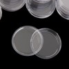 ReachMall 100 Pieces 23mm Clear Round Coin Holder Capsules Storage