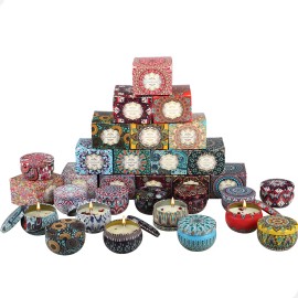 Velas Aromáticas, Velas Perfumadas De Cera De Soja 16 Piezas