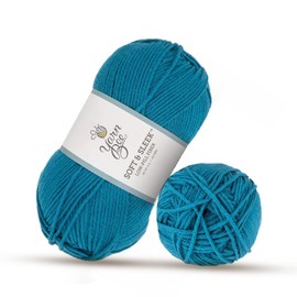 Bee Medium Yarn for Crocheting & Knitting - Soft Acrylic Yarn, 232 Yards - Handcrafting Accessories