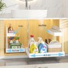 YunNasi 2 Tier Cupboard Organiser Kitchen Extendable White | Base