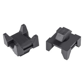 Xadnitu 25 Pieces Plastic Cable Zip Tie Mounting Blocks, Drop-In Base Mounts for 15 or 40 Series Aluminum T-Slot Extruded Profiles Wire Management