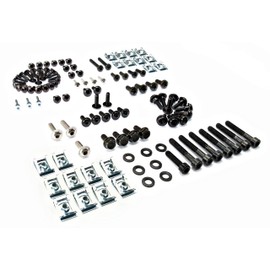 Peugeot Jet Force Screw Set Jetforce Fairing + 20 Clips Clamps + Variomatic Screws Black