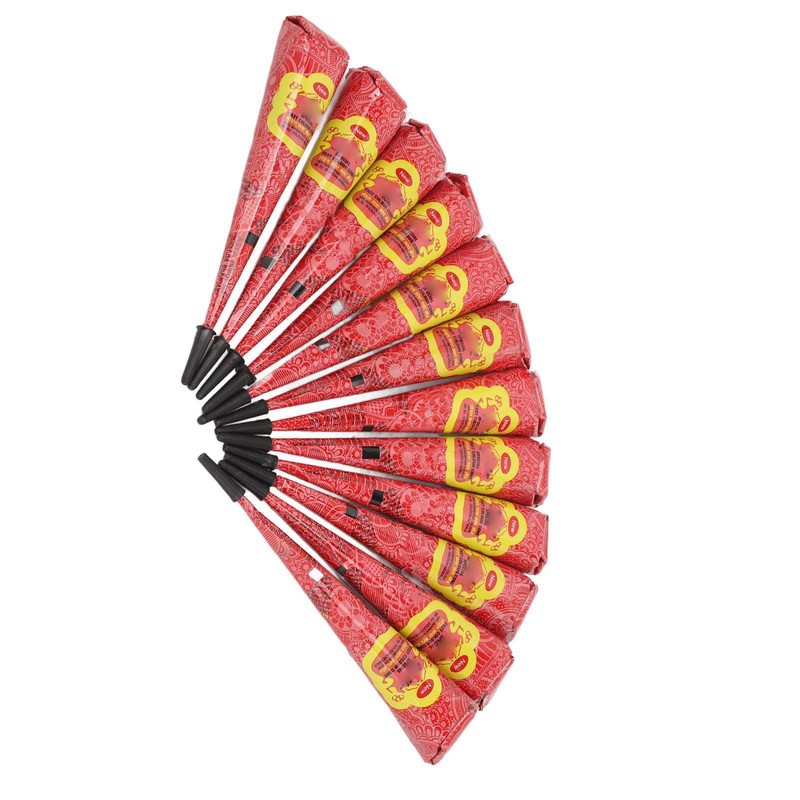 12pcs 0.9oz Temporary Tattoo Paste Red Professional Waterproof Safe DIY