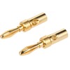 Banana Plug Connector Corrosion-Resistant Banana Connector for Audio Video Amplifier