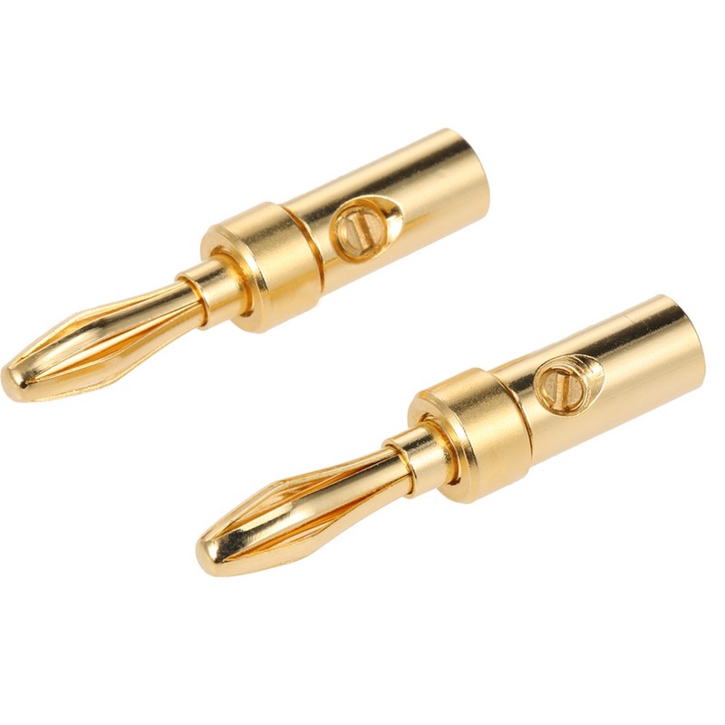 Banana Plug Connector Corrosion-Resistant Banana Connector for Audio Video Amplifier