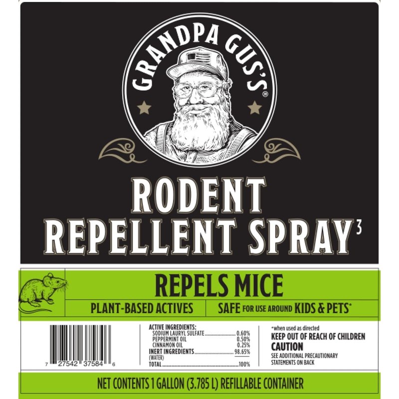 Grandpa Gus's Rodent Repellent (1 Gallon / 3.79 L)