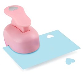 HAUSTGO 3/8 Inch Heart Punch, Heart Shaped Hole Punch for Weddings, Scrapbooking, Card Making, Junk Journaling and Homemade Confetti