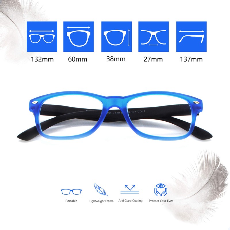 Newvision® Unisex Readers Readers Readers Matte Light Frame with Spring