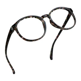 LifeArt Blue Light Blocking Glasses, Anti Eyestrain, Computer Reading Glasses, Gaming Glasses, TV Glasses for Women, Anti Glare (Black Floral, +1.75 Magnification)