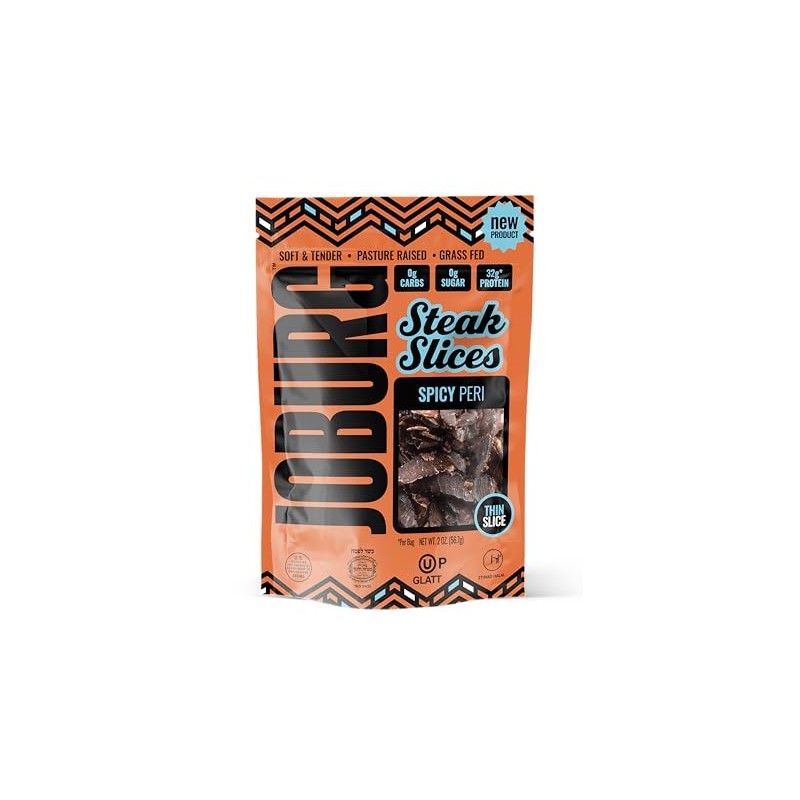 JOBURG SPICY PERI FLAVOR Steak Slices Biltong Meat Snack Kosher