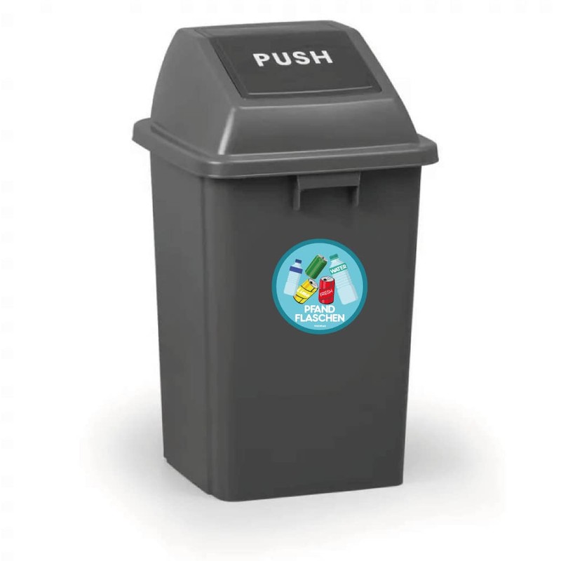 P040 | PrintAttack 6+1 Set Waste Separation Stickers Scratch, Weather