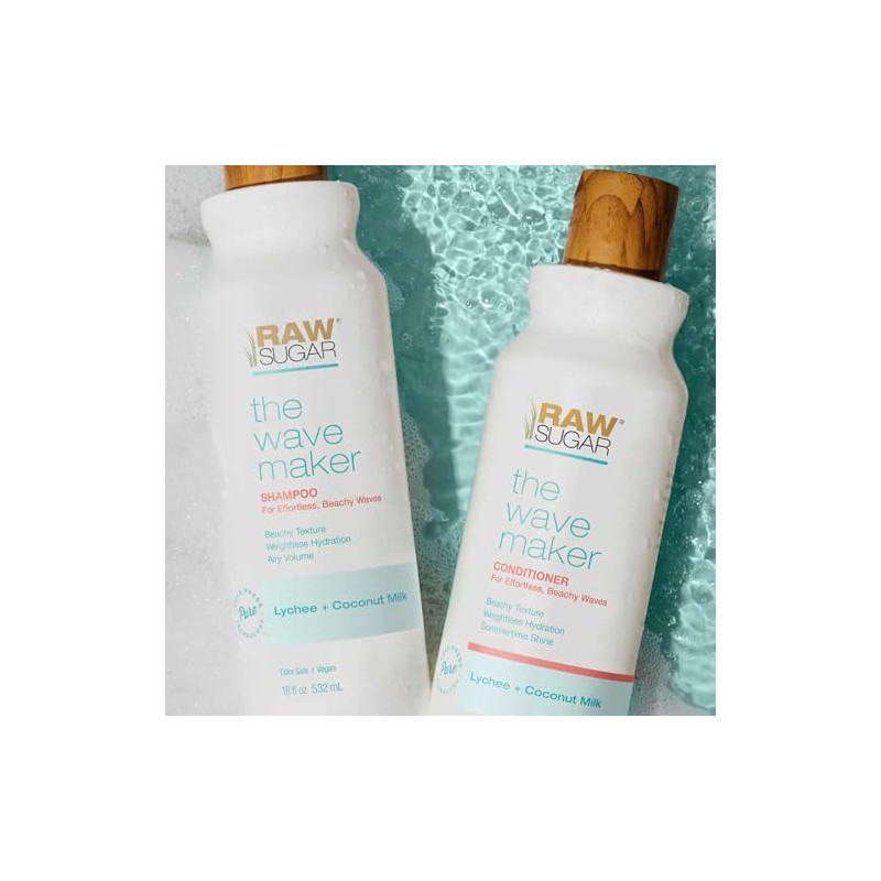 RAW SUGAR, The Wave Maker Acondicionador, con Lichi y Leche