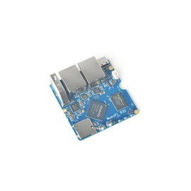 FriendlyElec NanoPi R3S Mini Router OpenWRT, 2GB LPDDR4X RAM 32GB eMMC, with Dual-Gbps Ethernet for Smart Home Office Gateway IoT NAS Applications, Support Debian Ubuntu OS (2+32GB Bare Board)