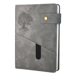 HoyunLL A5 Ruled Notebook Journal - A5 Note Book Hardcover Executive Notebooks with Premium Thick Paper, 8.5"×5.7",360 Page, Perfect for Office Home School Business Writing & Note Taking (Grey)