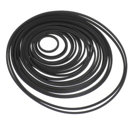 Housoutil Radio Tape Belt Recorder Drive Belt Turntable Belt Replacement Belt for Recorders Belt for Video Machine Recorder Repair Maintenance Belt Cassette Belts Machine Belts Rubber Black