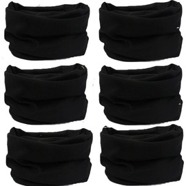 Neck Gaiter Face Mask Men Women,Seamless Bandana Rave Face Cover Scarf Mask,Balaclava,Headband, Head Wrap,Headwear - Color: A-solid Black Series