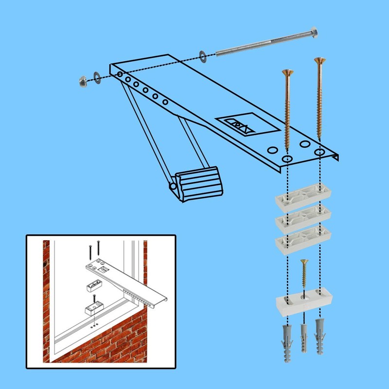 Air Jade Window Air Conditioner Bracket, Up to 85 lbs,