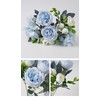 4 Pack Artificial Peony Silk Flower Hydrangea Fake Bouquet Elegant