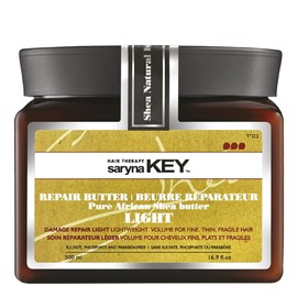 Saryna Key Saryna Key Light Treatment Butter Mask - African Shea Butter for Dry Hair Treatment - Rejuvenating Butter Moisturizer with Natural Keratin and Vitamins A, E, F (500ml/16.9oz)
