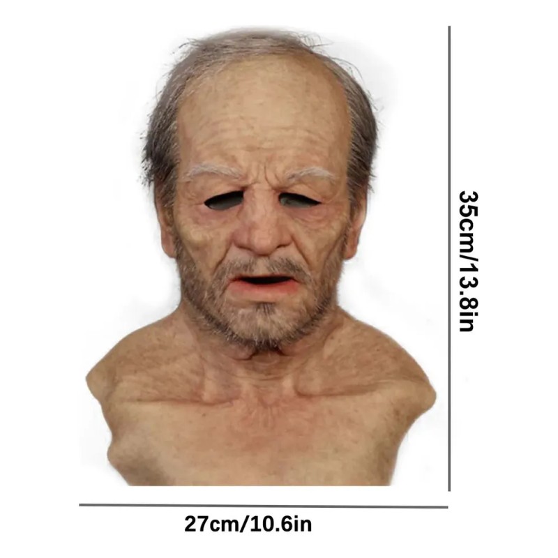 Máscara De Abuelo De Halloween T 2001