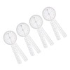 jojofuny 4Pcs Flexible Goniometer Ruler Protractor for Accurate Angle Measurement