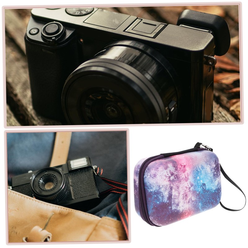 LABRIMP Small Camera Bag with Handle Durable Zipper Case for