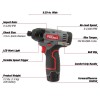 Unbranded 12V Max Lithium-Ion Cordless Impact Driver 880 In-Lb Torque