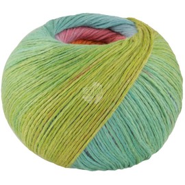 LANA GROSSA Cotonella Soft Printed Chain Yarn Made of Unmercerised Pima Cotton Hand Knitting Yarn Made of 100% Cotton (Pima) 100 g Wool for Knitting and Crocheting 280 m Yarn